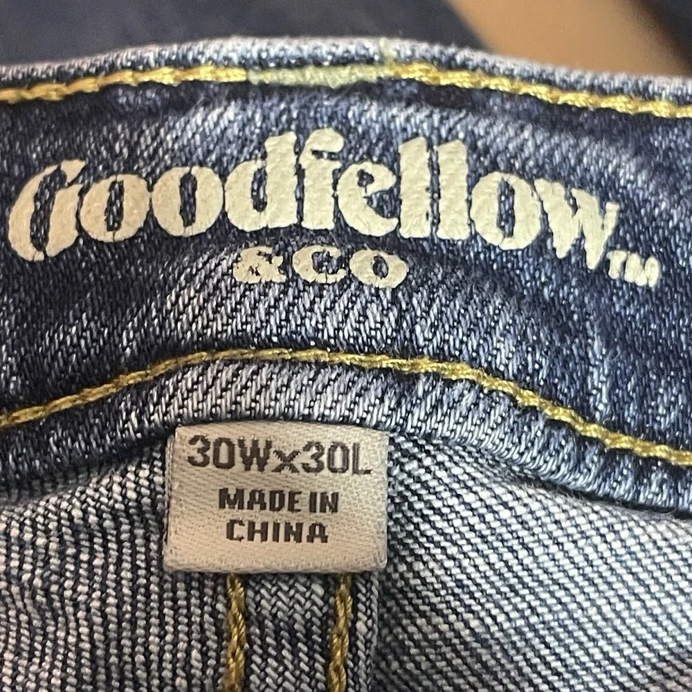 Goodfellow 30x30 Straight Jeans Total Flex‎ 4 Way Stretch Denim Bag7